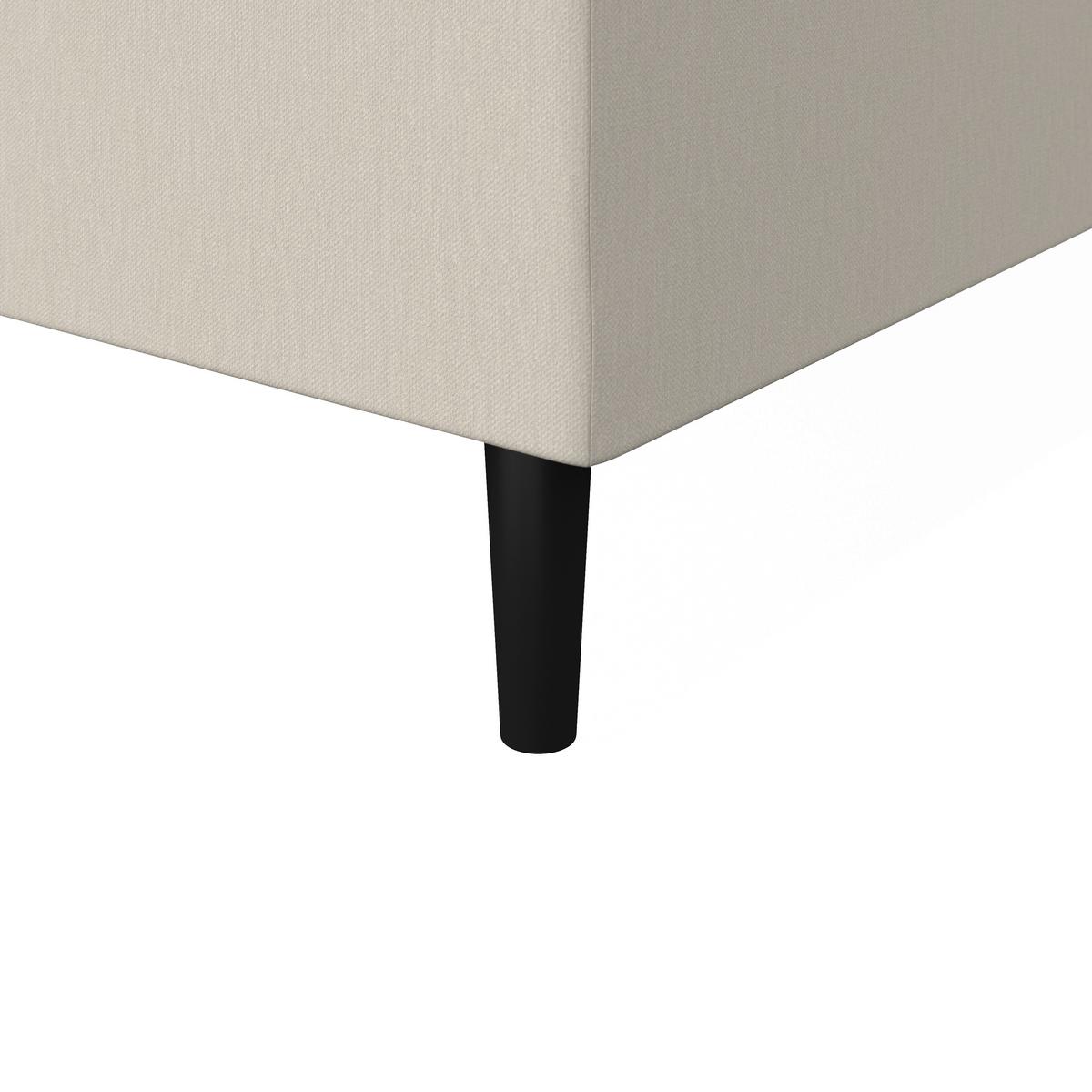 Box Ágy Krém Vida - elefántcsont, Modern, textil/fa (90/200cm) - Bessagi Home