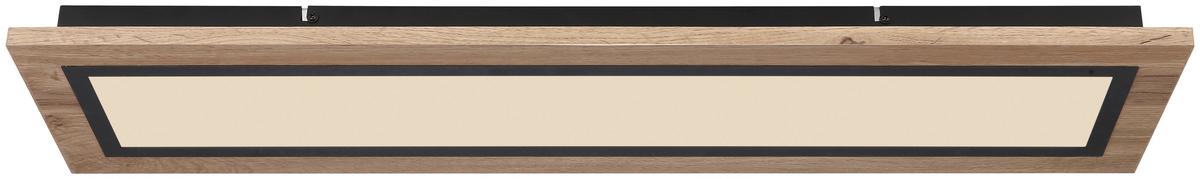 LED-DECKENLEUCHTE 67292DCCT  BRAUN/OPAL/SCHWARZ - Dunkelbraun/Opal, Basics, Kunststoff/Metall (80/20/5,5cm) - Globo