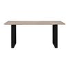 MATBORD ELICIA - svart/ekfärgad, Modern, metall (180/90/76cm) - Bessagi Home