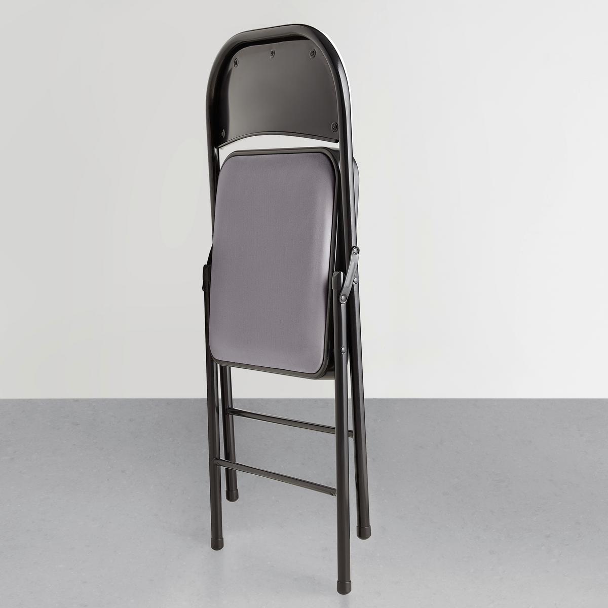 Klappsessel Walter III Grau/Schwarz - Schwarz/Grau, Konventionell, Textil/Metall (46.5/79/47cm) - Mömax
