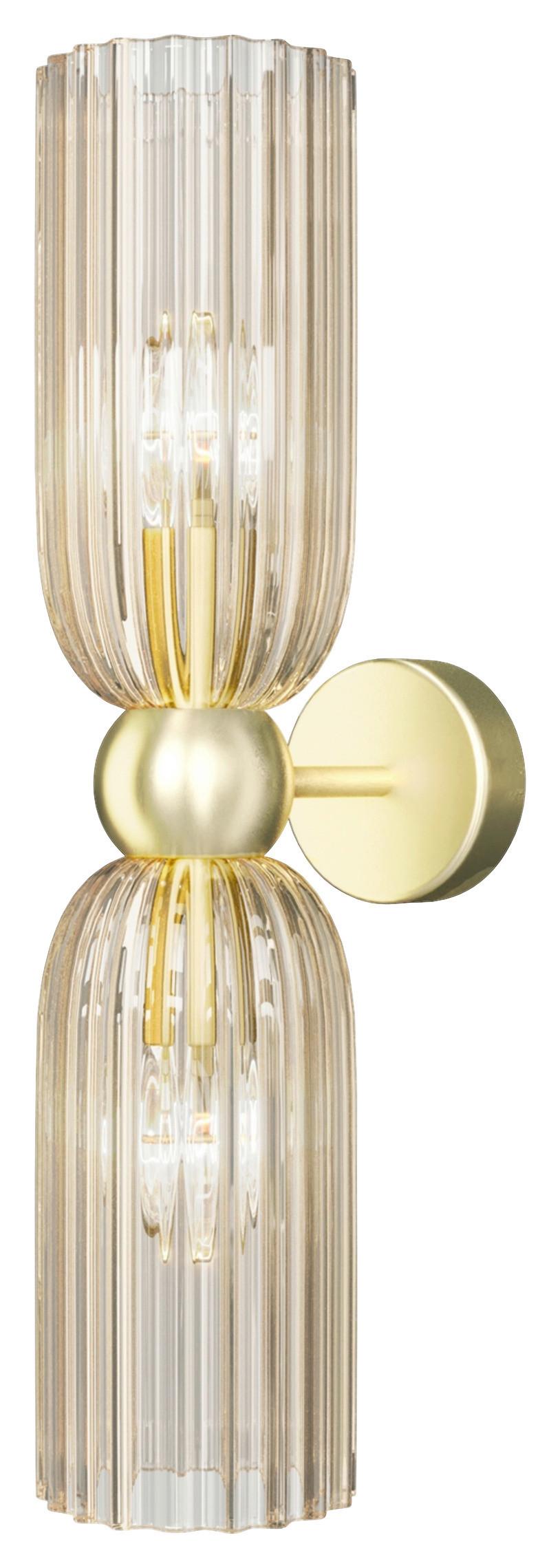 KINKIET MOD302WL-02CG ANTIC - kolor złoty, metal/szkło (18/43,5/10cm) - MAYTONI