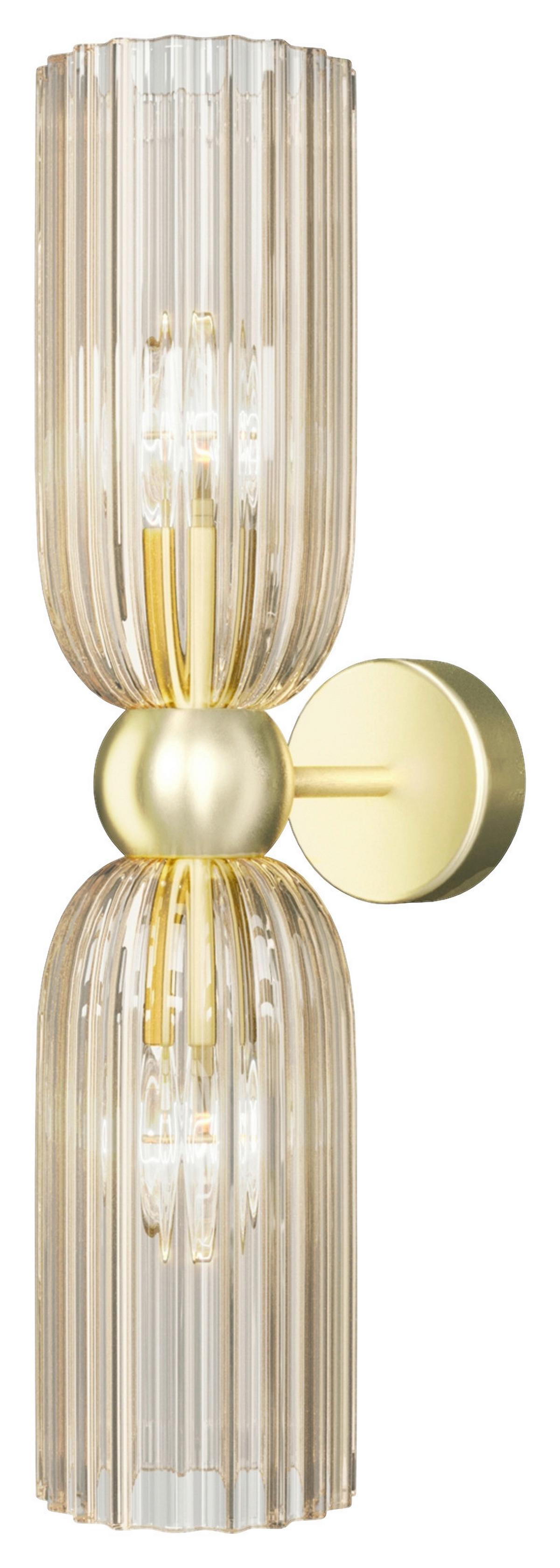 KINKIET MOD302WL-02CG ANTIC - kolor złoty, metal/szkło (18/43,5/10cm) - MAYTONI