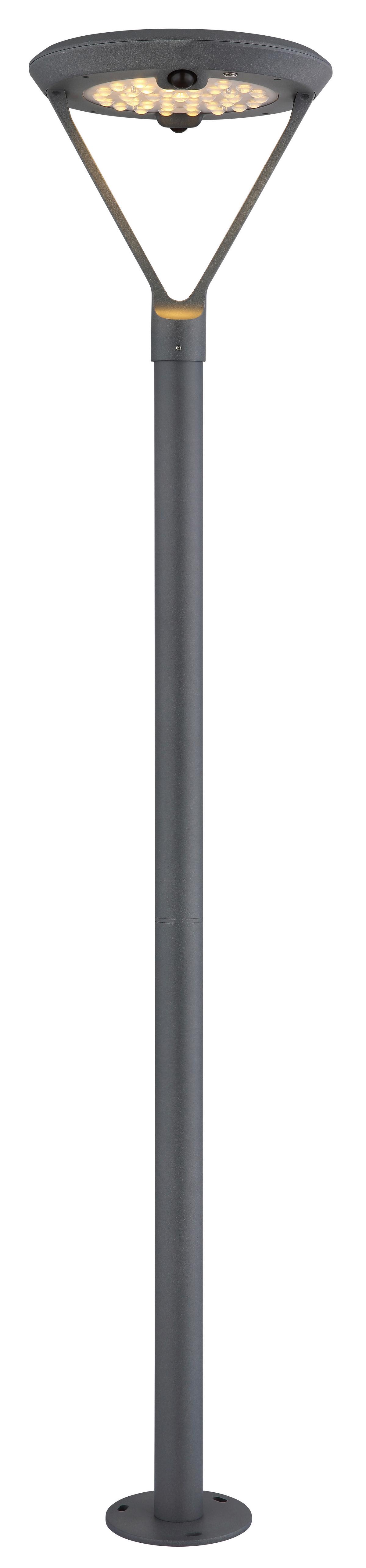 Solarleuchte 36910  Solar - Klar/Silberfarben, Design, Glas/Kunststoff (31/204,7cm) - Globo