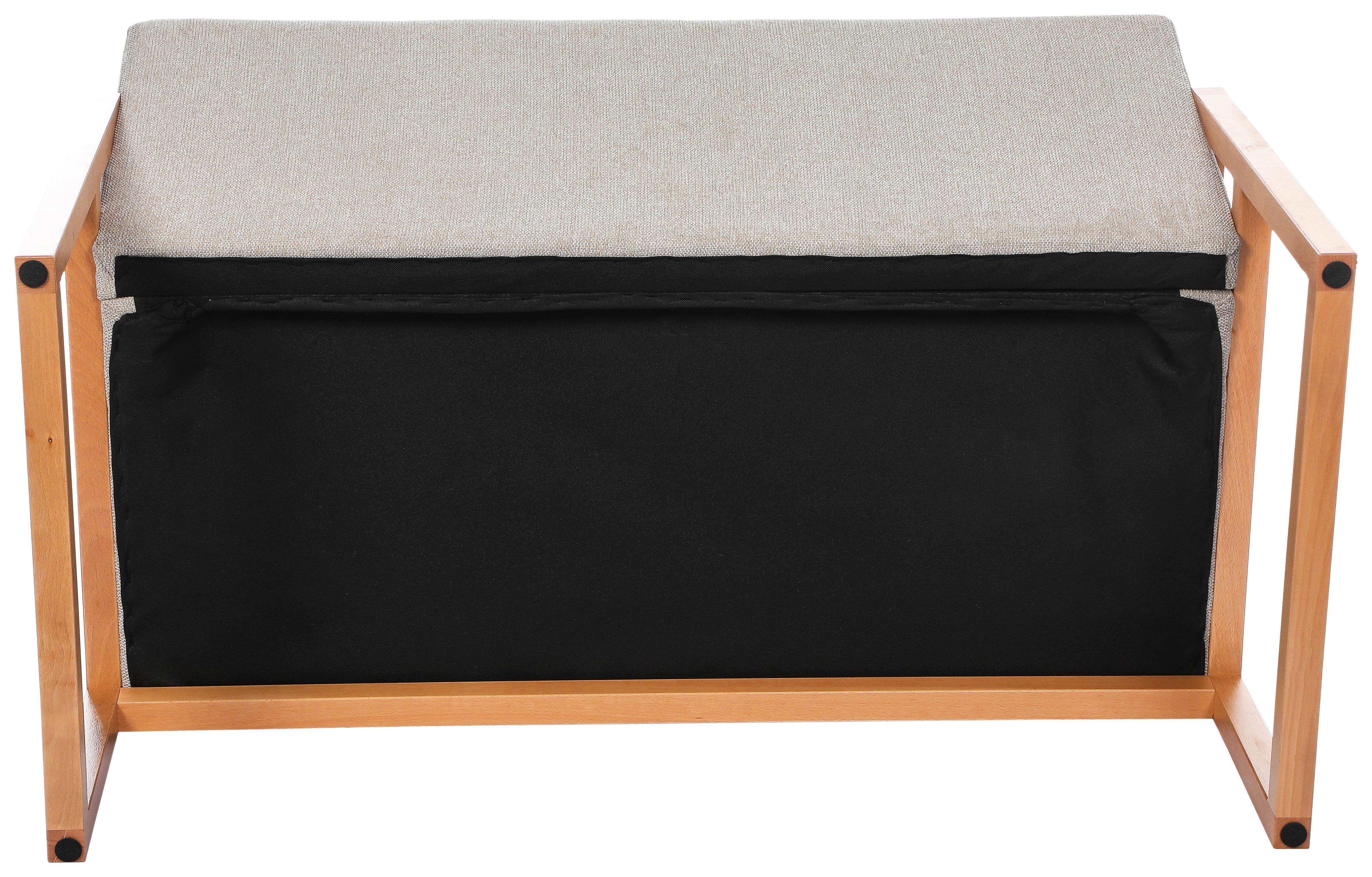 2-SITS SOFFA MALMÖ - ljusgrå/naturfärgad, Modern, trä/textil (120/75/69cm) - Mömax