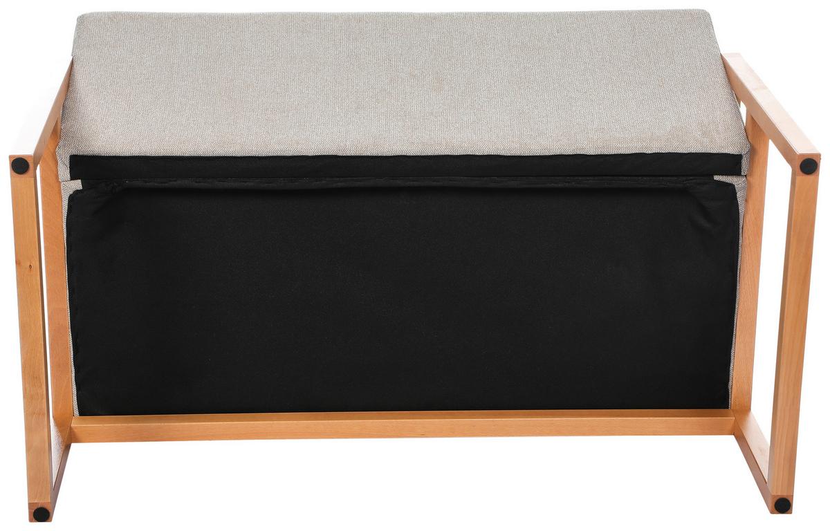 2-Sitzer-Sofa Malmö Hellgrau - Hellgrau/Naturfarben, MODERN, Holz/Textil (120/75/69cm) - Mömax