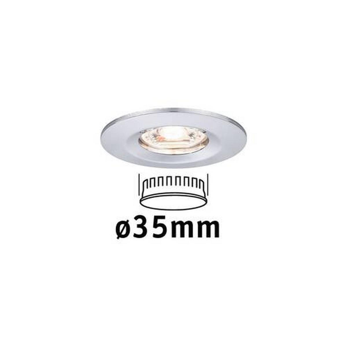 LED-Deckenleuchte Nova mini Alufarben/Chromfarben max. 4 W - Chromfarben/Alufarben, Basics, Metall (6,5cm) - Paulmann