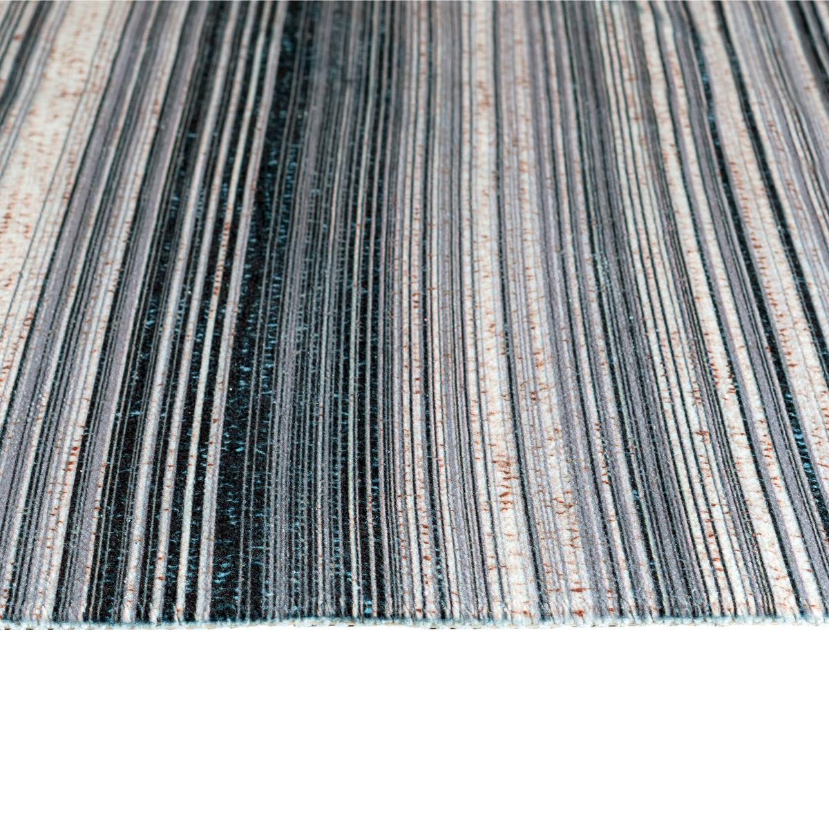 Webteppich Arjen in Blau/Beige ca. 120x170cm - Blau/Beige, Natur, Textil (120/170cm)