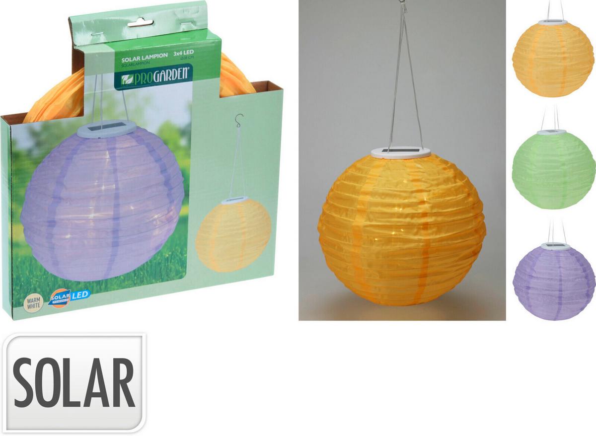 Szolárlámpa Pastel Ball - műanyag (28/28/28cm)