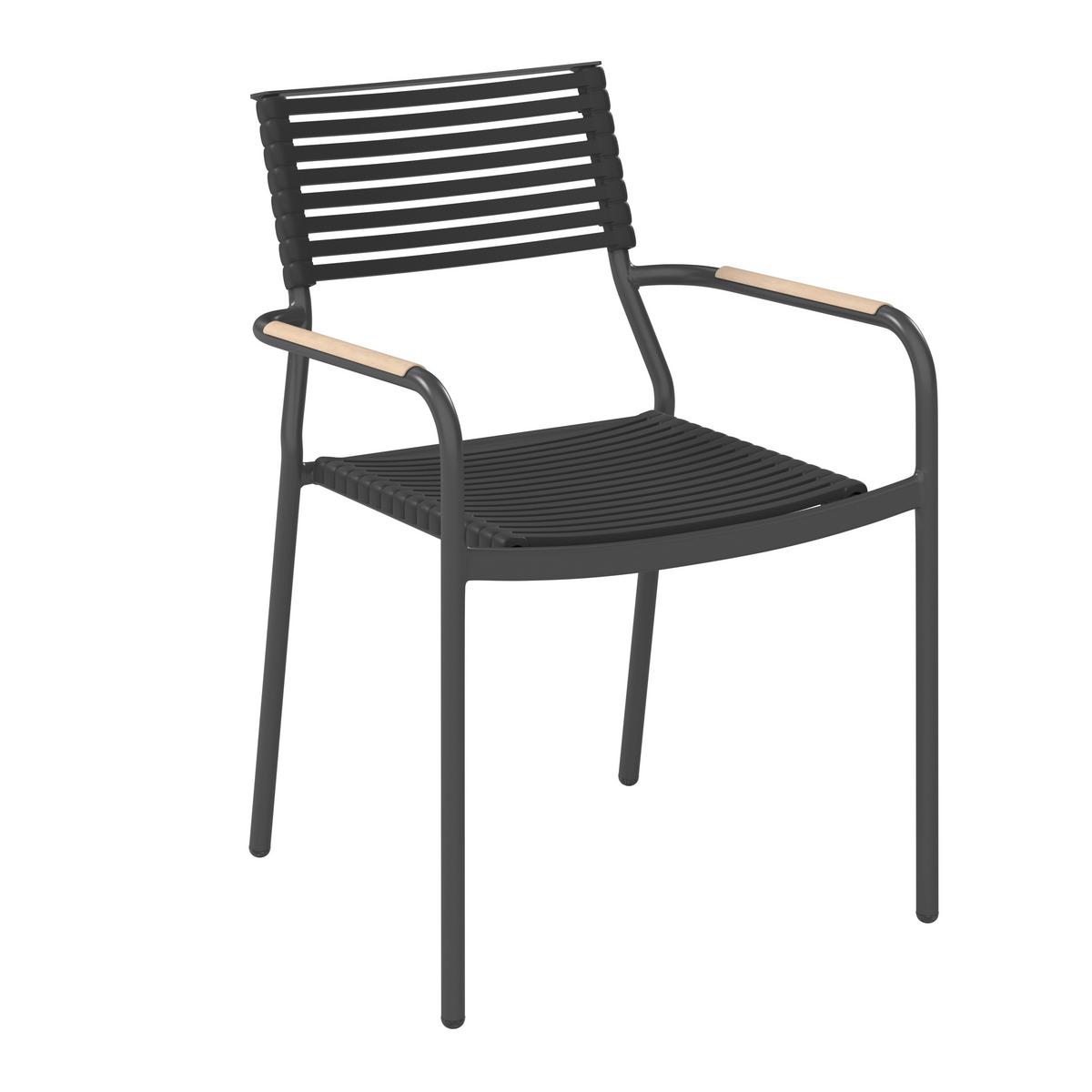 Vrtni Stol Iris, Antracit - naravne barve/antracit, Basics, kovina/umetna masa (56/79/58cm) - Mömax