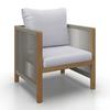 LOUNGEGRUPP EFFIE - ljusgrå, Modern, trä/textil (124/64,5/63,5cm) - Bessagi Garden