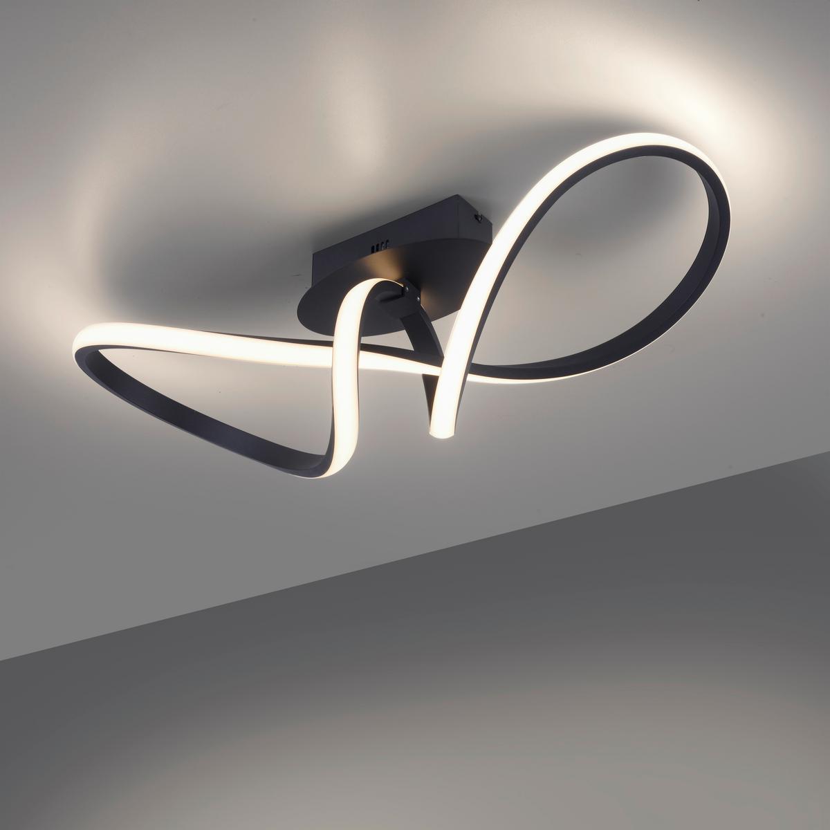 Deckenleuchte 15403-18 max. 15,50 Watt - Schwarz, Design, Metall (61/24,5/27,0cm)