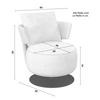 RELAXFÅTÖLJ NORA - beige/svart, Modern, metall/trä (80/80/80cm) - Bessagi Home