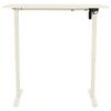 SKRIVBORD CHARLIE - vit, Modern, metall/trämaterial (120/60/72-118cm) - Mömax