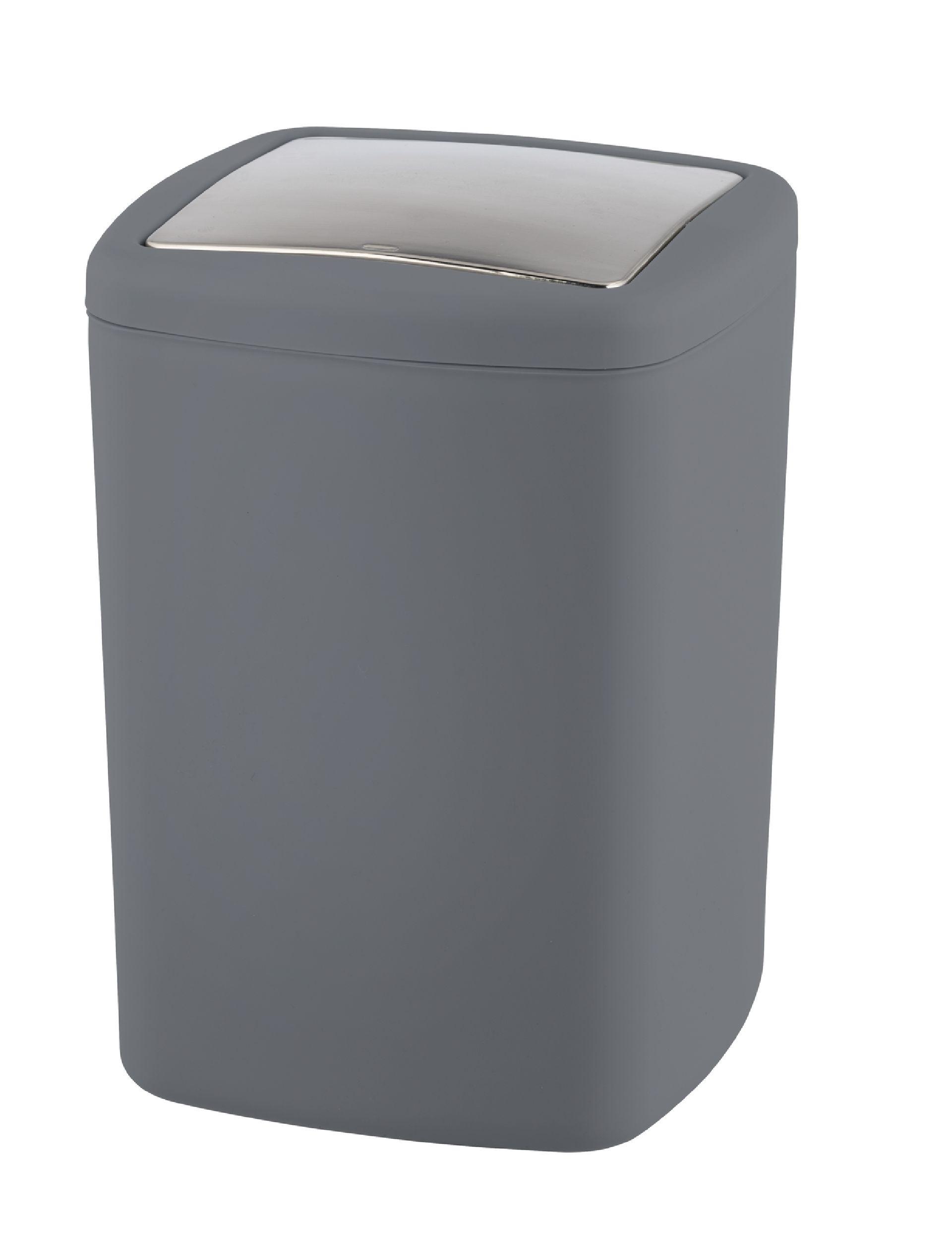 Coș de gunoi pentru cosmetice Barcelona - antracit, Modern, plastic (20,5/28,5/20,5cm) - Wenko