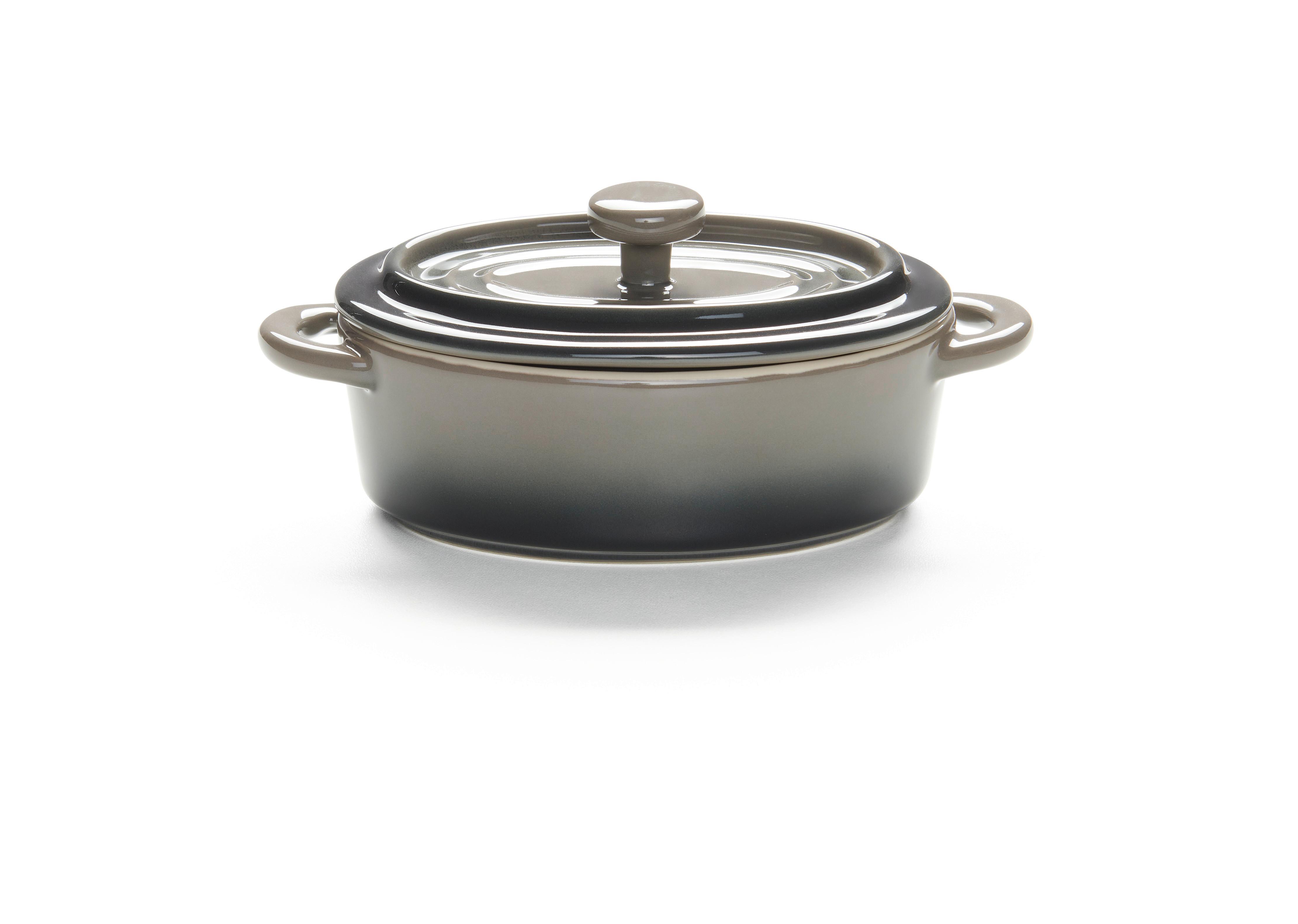 Auflaufformenset Elisa Grau, 2-teilig - Grau, KONVENTIONELL, Keramik (14,7/6,7/11,6cm) - Mömax