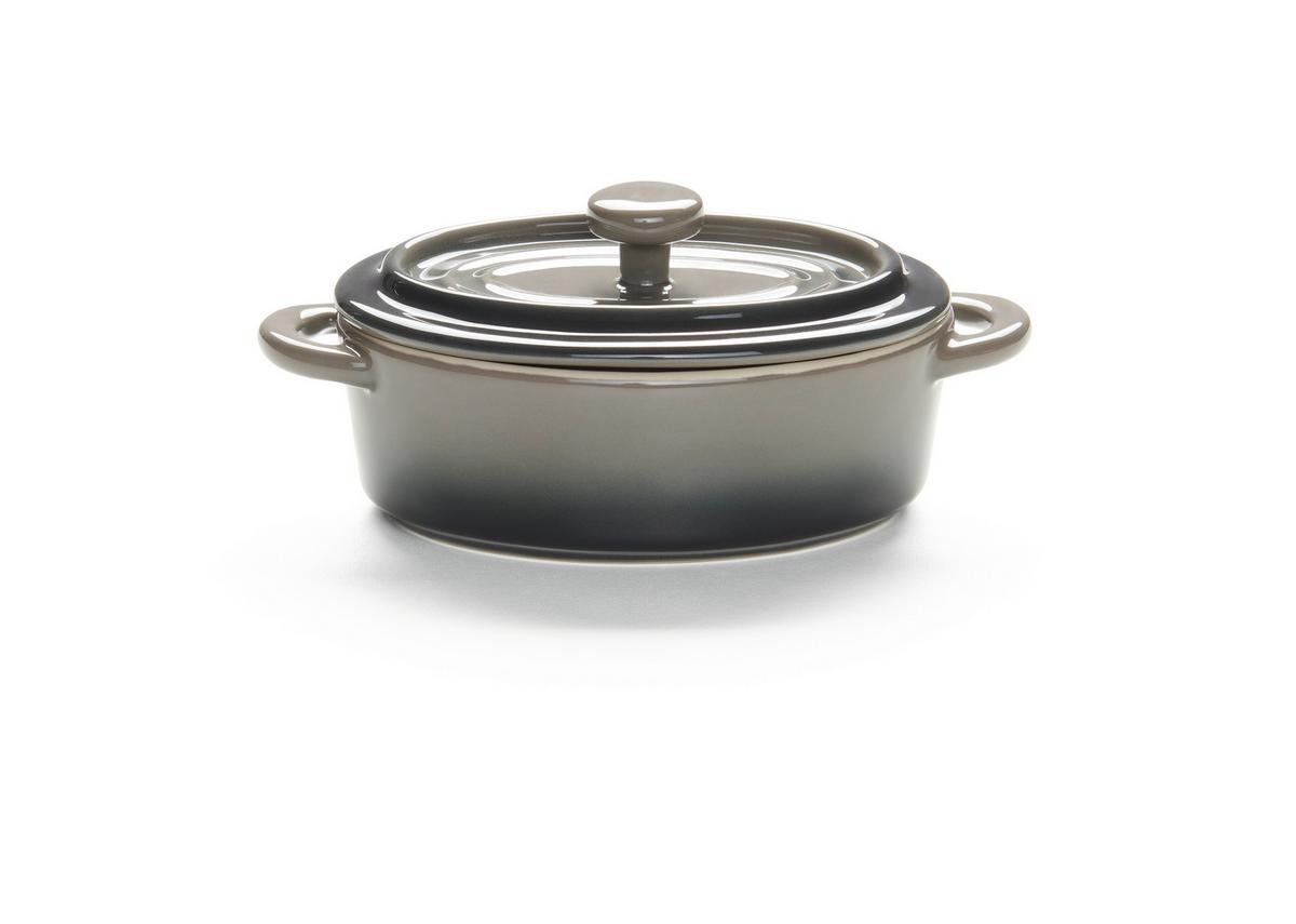 Auflaufformenset Elisa Grau, 2-teilig - Grau, Konventionell, Keramik (14,7/6,7/11,6cm) - Mömax