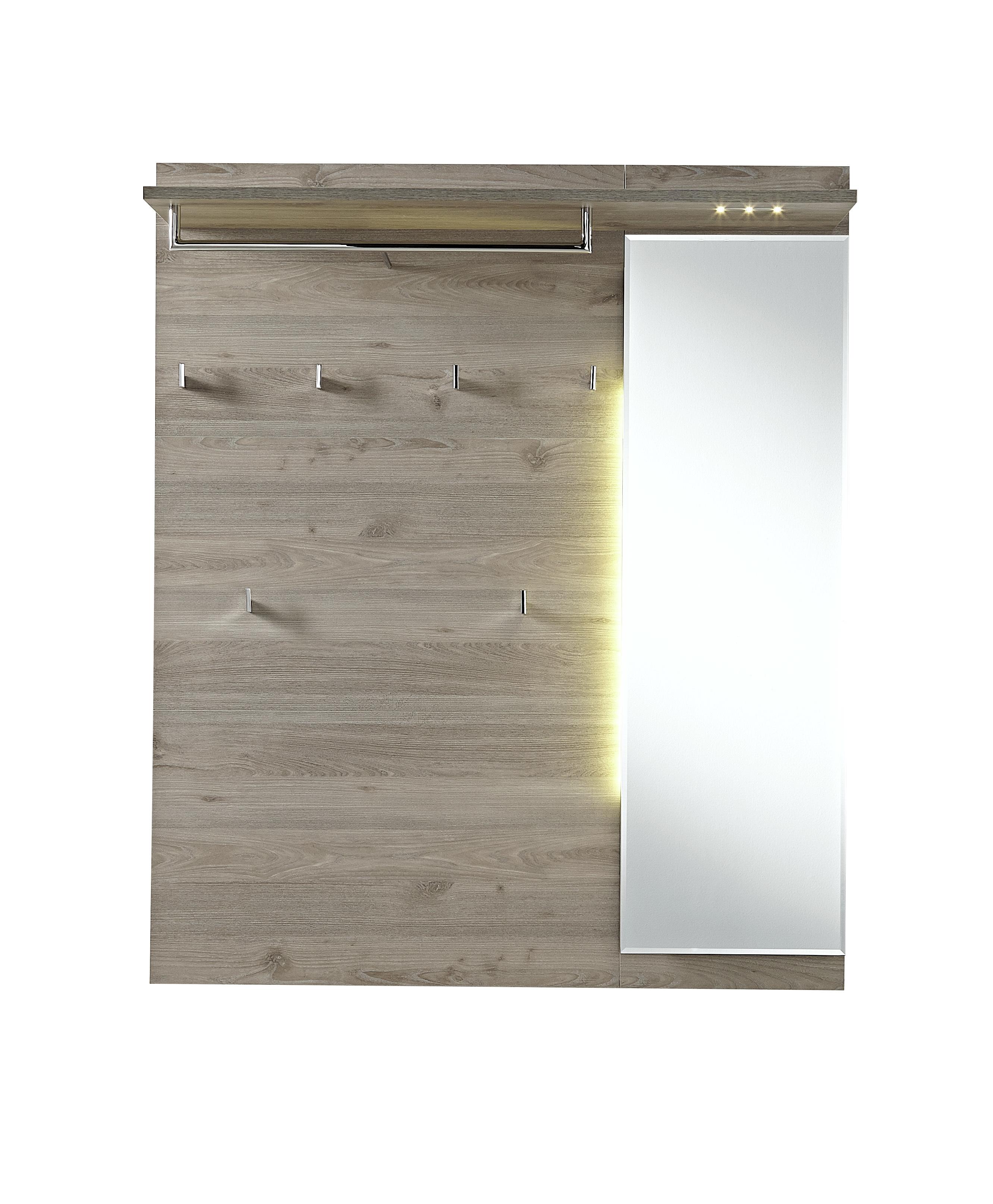 garderobe silbereiche weiß