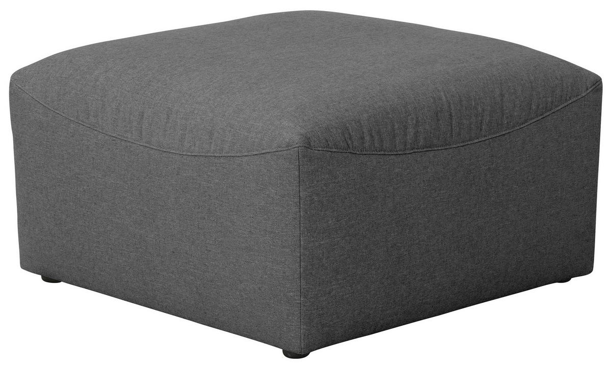 HOCKER LENA - Anthrazit, Design, Kunststoff/Textil (75/45/75cm) - Max Winzer