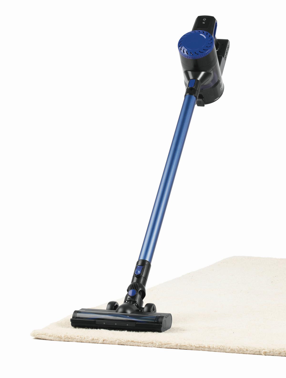 ODKURZACZ AKUMULATOROWY 14576 - niebieski/czarny, Basics, tworzywo sztuczne (33/12/113cm)