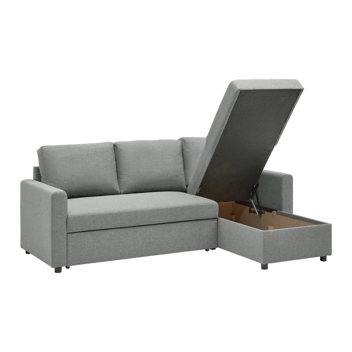 Wohnlandschaft Victoria Grau - Hellgrau/Schwarz, MODERN, Holz/Holzwerkstoff (215/82/145cm) - Based