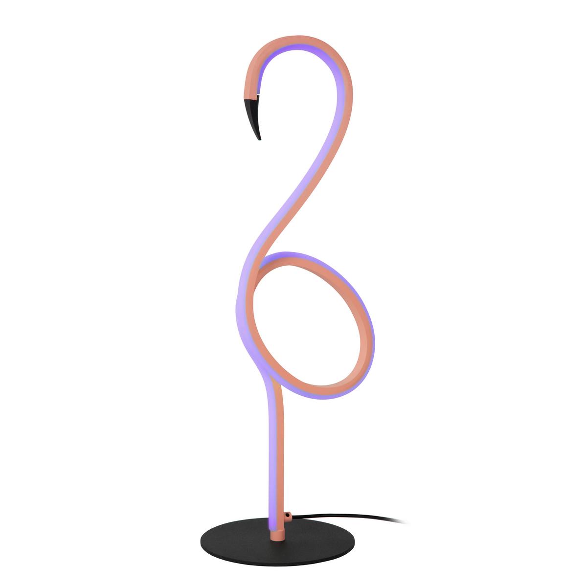Led-tischleuchte 05545/06/66 Flamingo - Schwarz, Lifestyle, Metall (15/18.1/49.5cm) - Lucide