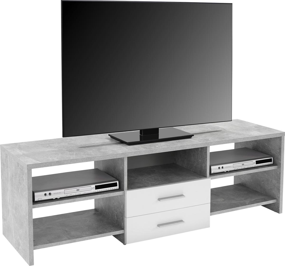 Mizica Za Hi-fi Naprave Tico, Siva, Bela - siva/črna, Moderno, kovina/umetna masa (150/45/40cm) - Mömax