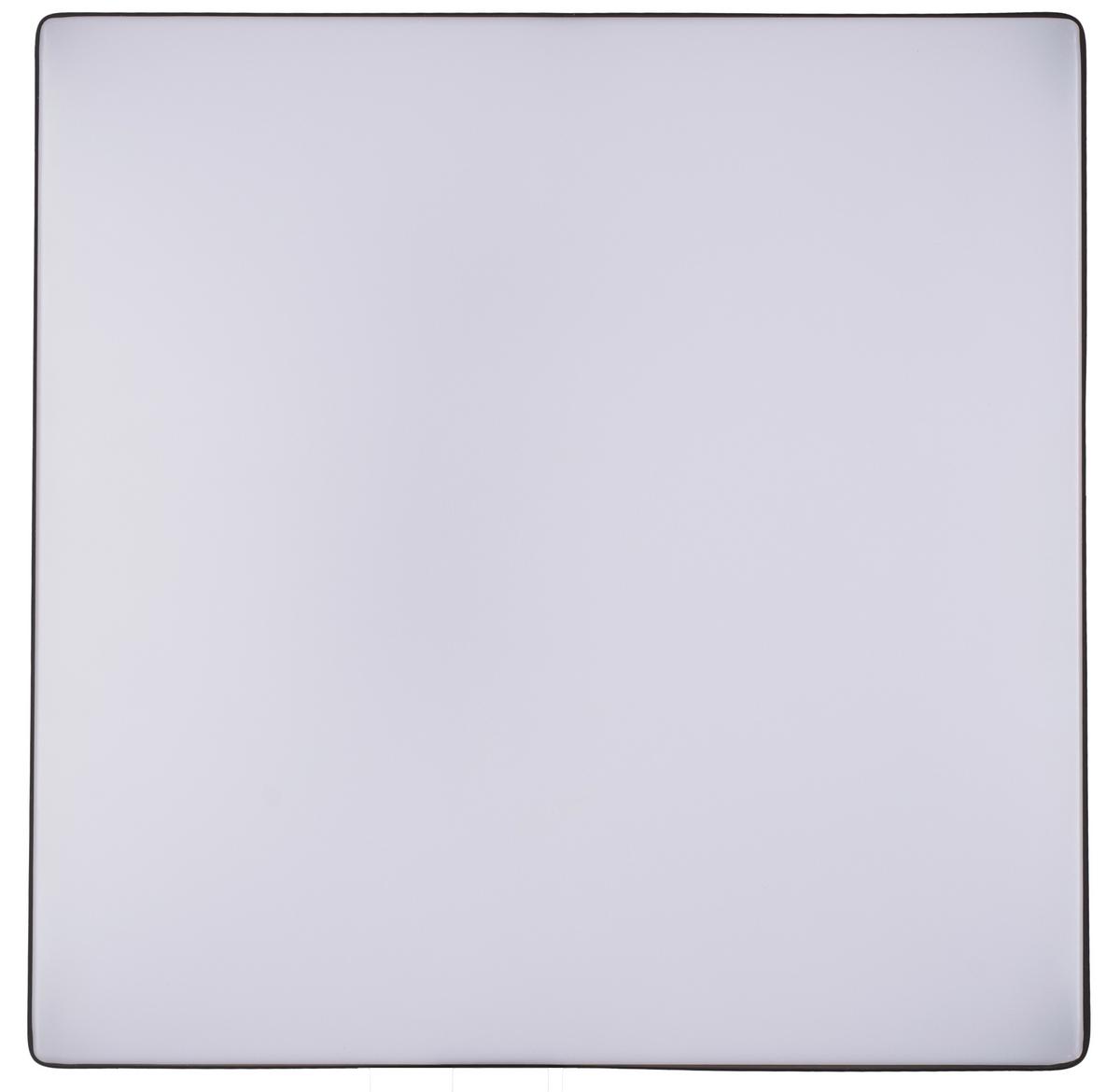 Plafonieră cu LED Jannek - alb/negru, Modern, plastic/metal (33/33/5,5cm) - Premium Living