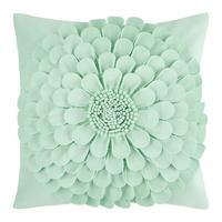 Zierkissen Flora Mintgrün ca. 45x45cm - Mintgrün, KONVENTIONELL, Textil (45/45cm) - Mömax