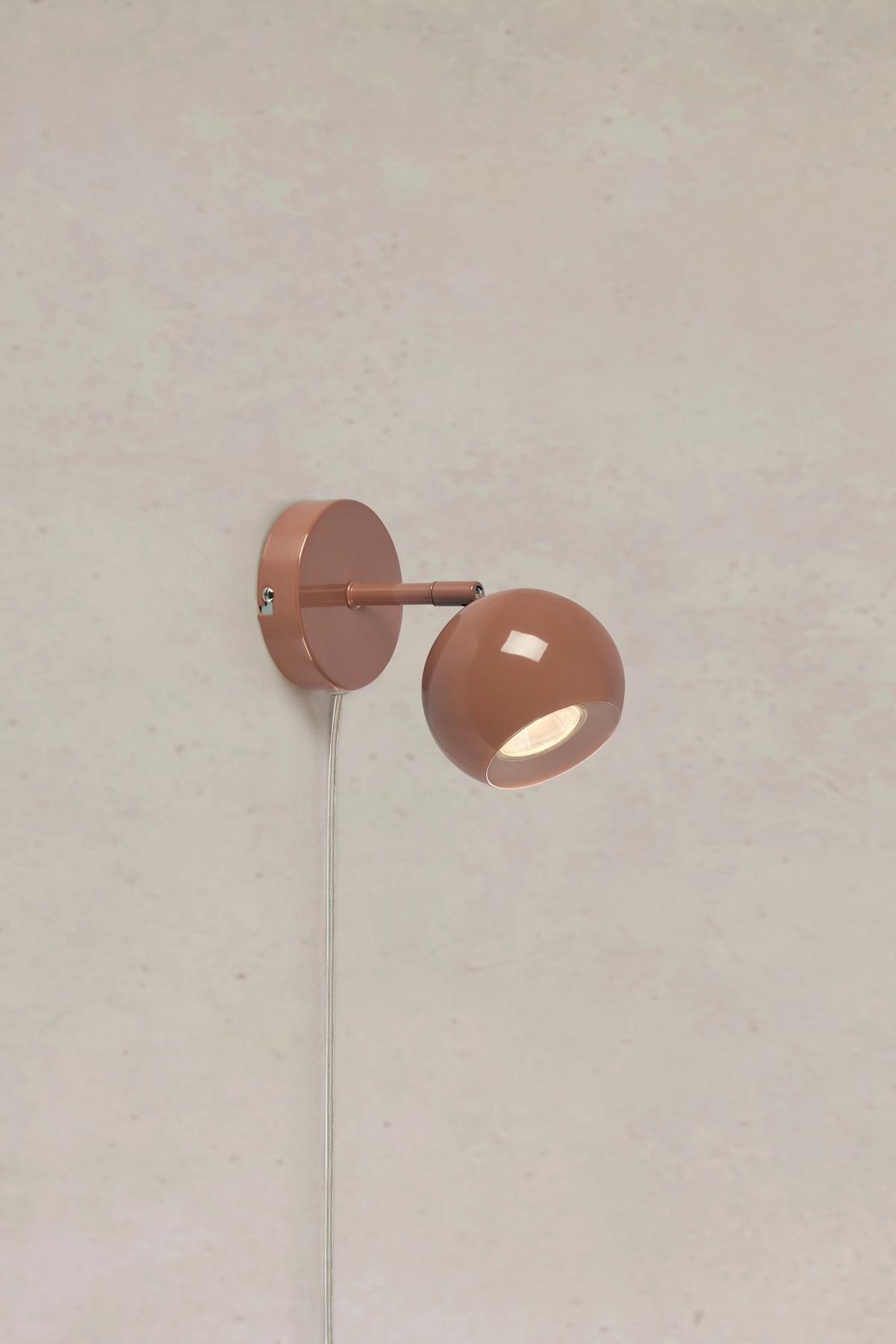 Wandleuchte Pop Wall max. 7 Watt - Braun, Design, Metall (18,5/10/14cm) - Markslöjd