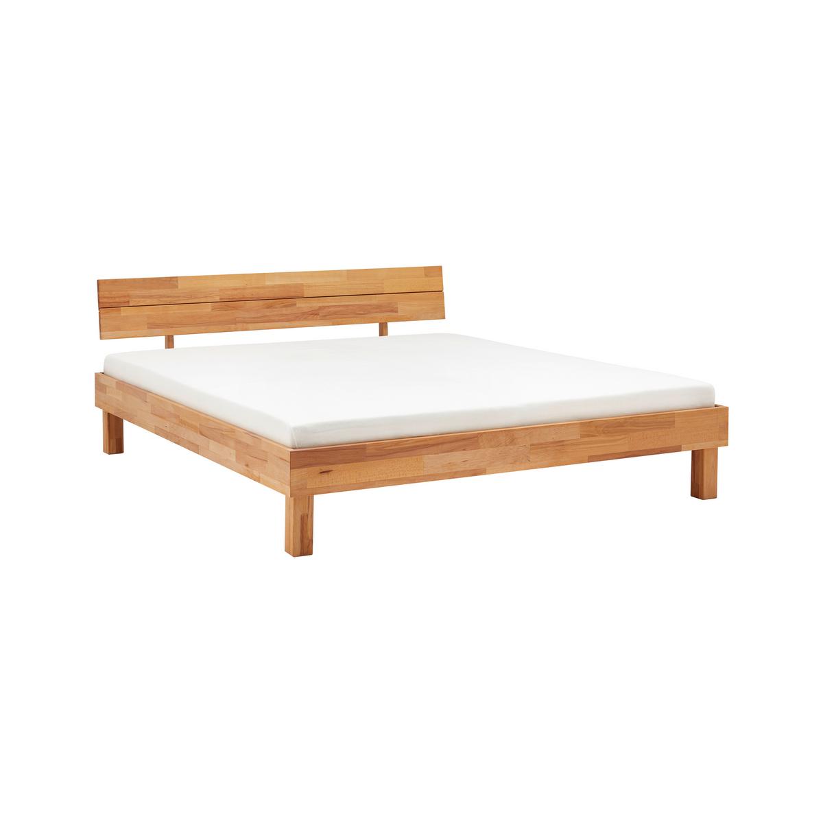 Bett aus Massiv Holz ca. 180x200cm - Naturfarben, KONVENTIONELL, Holz (180/200cm) - Zandiara