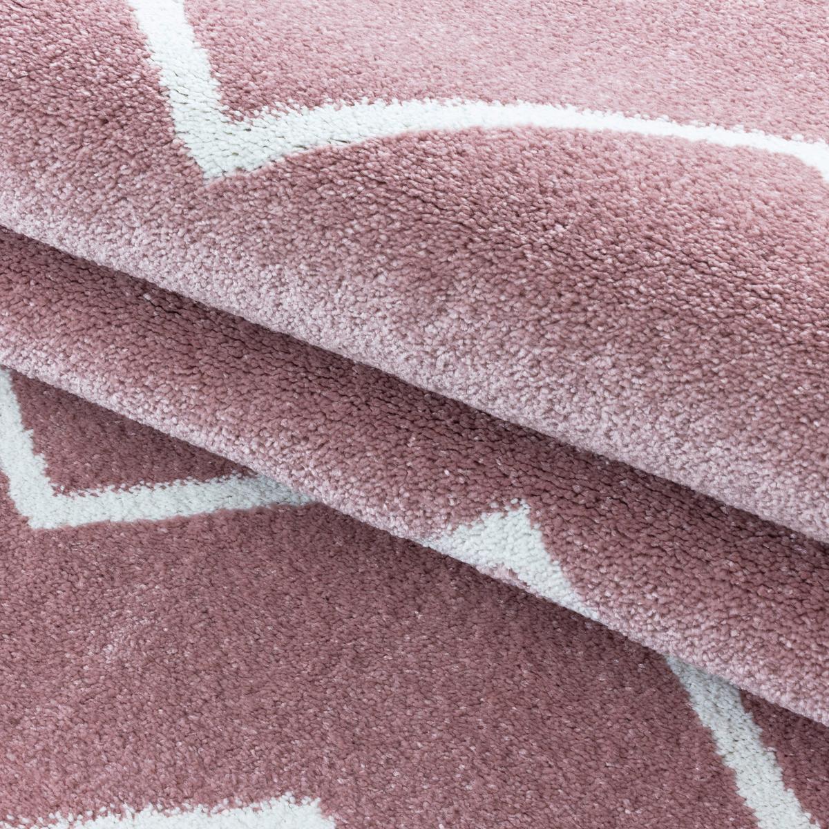 Hochflorteppich Rio Rosa ca. 140x200cm - Rosa, Basics, Textil (140/200cm)