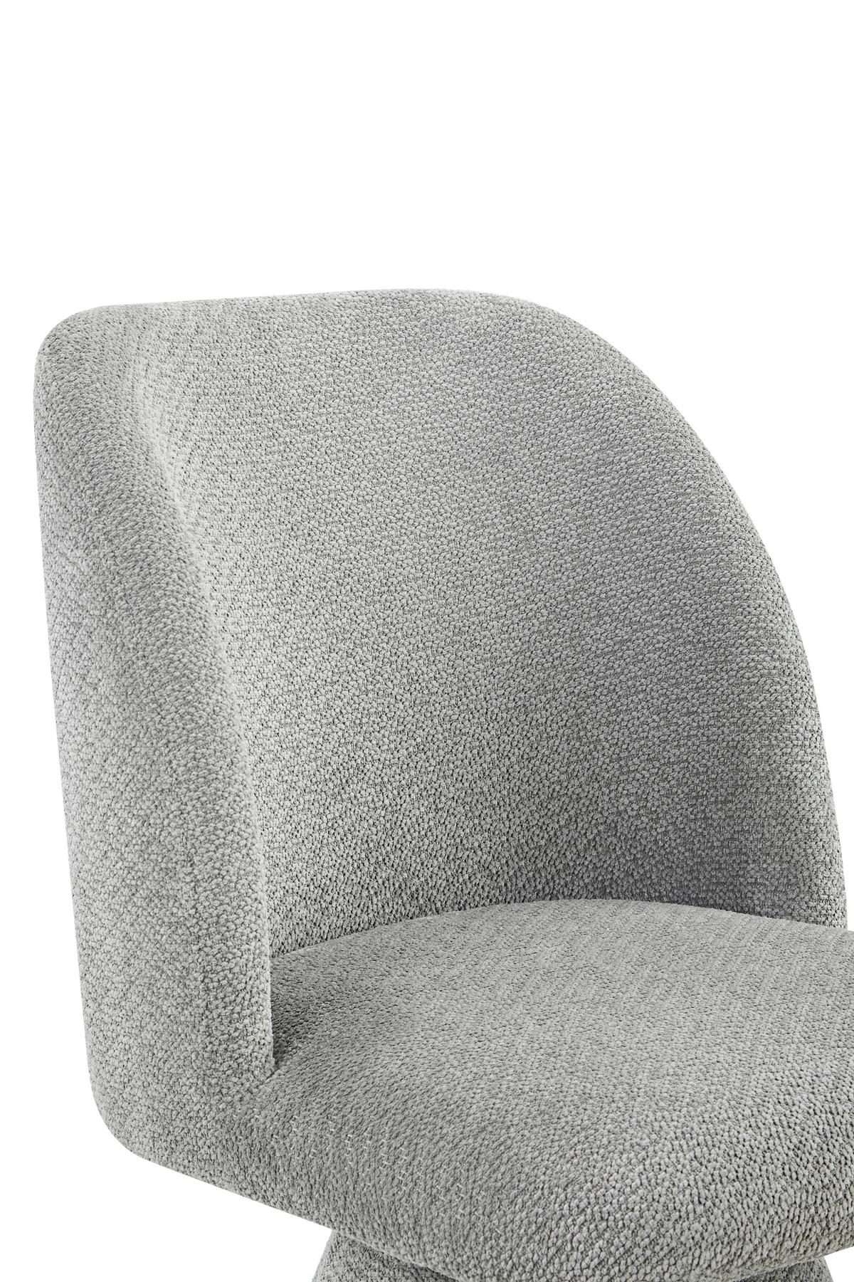 STUHL-SET BARI II S 2ER-SET - Grau, MODERN, Textil/Metall (54/84/61cm) - MID.YOU