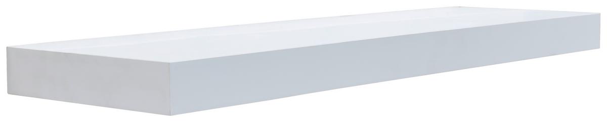 PÓŁKA ŚCIENNA ZACK - biały, Basics, materiał drewnopochodny (80/5/25cm) - Xora