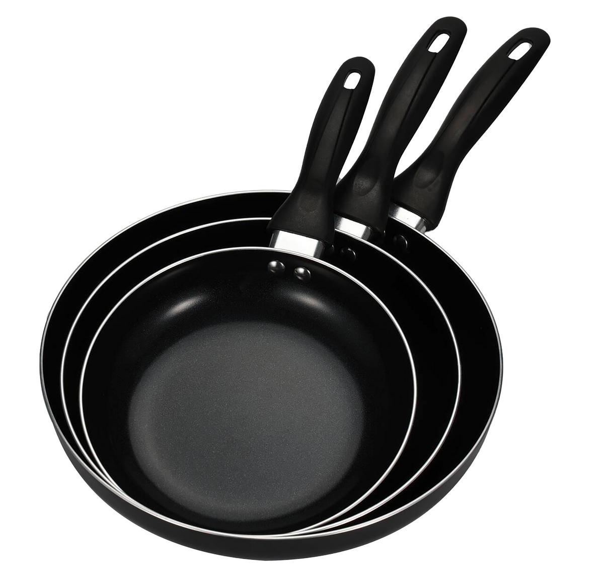 Set de tigăi Jurgen - negru, Basics, plastic/metal - Mömax