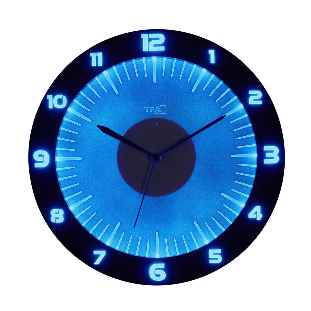 FUNKUHR LUMOCLOCK GRAU/WEIß - Schwarz, Basics, Kunststoff (30,3/4,5/30,3cm)