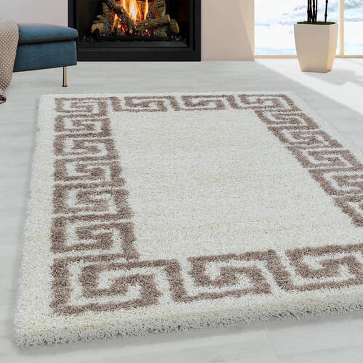 Hochflorteppich Hera Beige ca. 240x340cm - Beige, Design, Textil (240/340cm)
