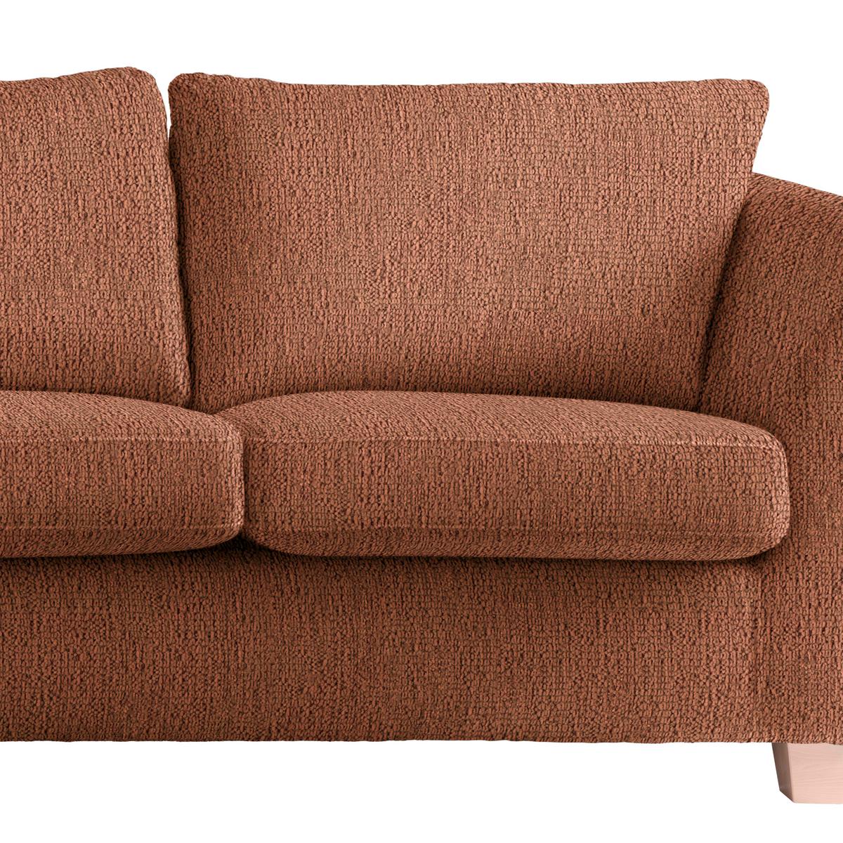 2-Sitzer-Sofa Devado Kupferfarben - Naturfarben/Kupferfarben, Holz/Textil (190/70-85/95cm) - Mömax