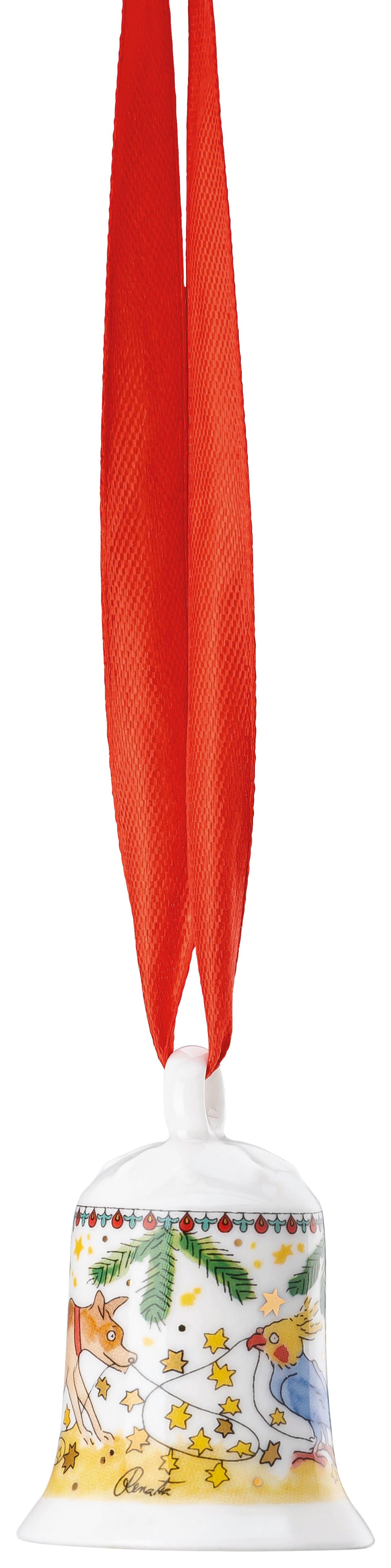 DZWON DEKORACYJNY 02250-727476-27919 ROSENTHAL - biały/różnokolorowy, Modern, ceramika (4,9/4,9cm) - Hutschenreuther