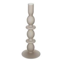Stabkerzenhalter Molume Braun - Braun, LIFESTYLE, Glas (9/26.5cm)