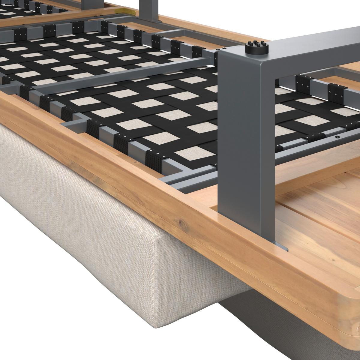 LOUNGEGARNITUR GABRIEL - Akaziefarben, Natur, Holz/Metall (173/73/82cm) - Mömax