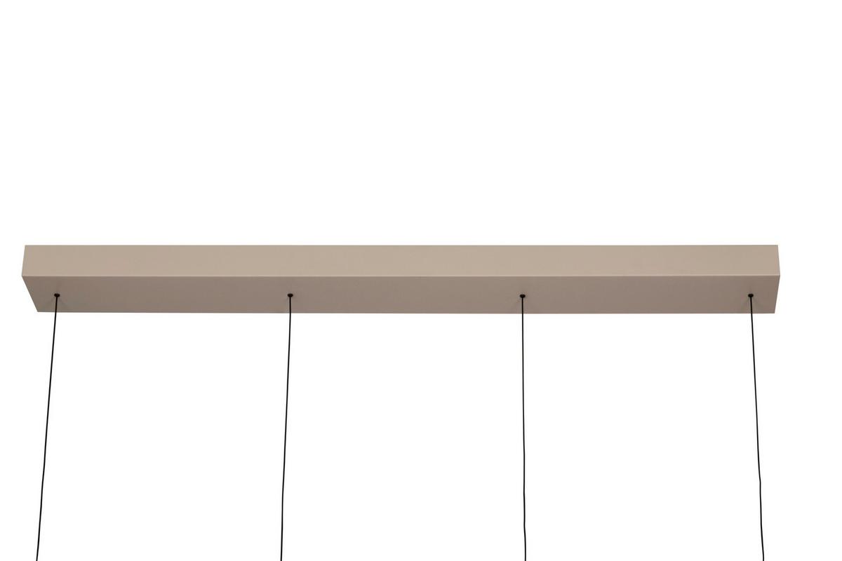LAMPA WISZĄCA LED BELLEVUE *DK* - kolor piaskowy, Design, metal (118/17,5/180cm) - Dieter Knoll