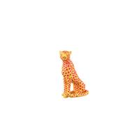 Dekoleopard Pantra Gelb - Gelb, Basics, Kunststoff (10,5/26/19cm)