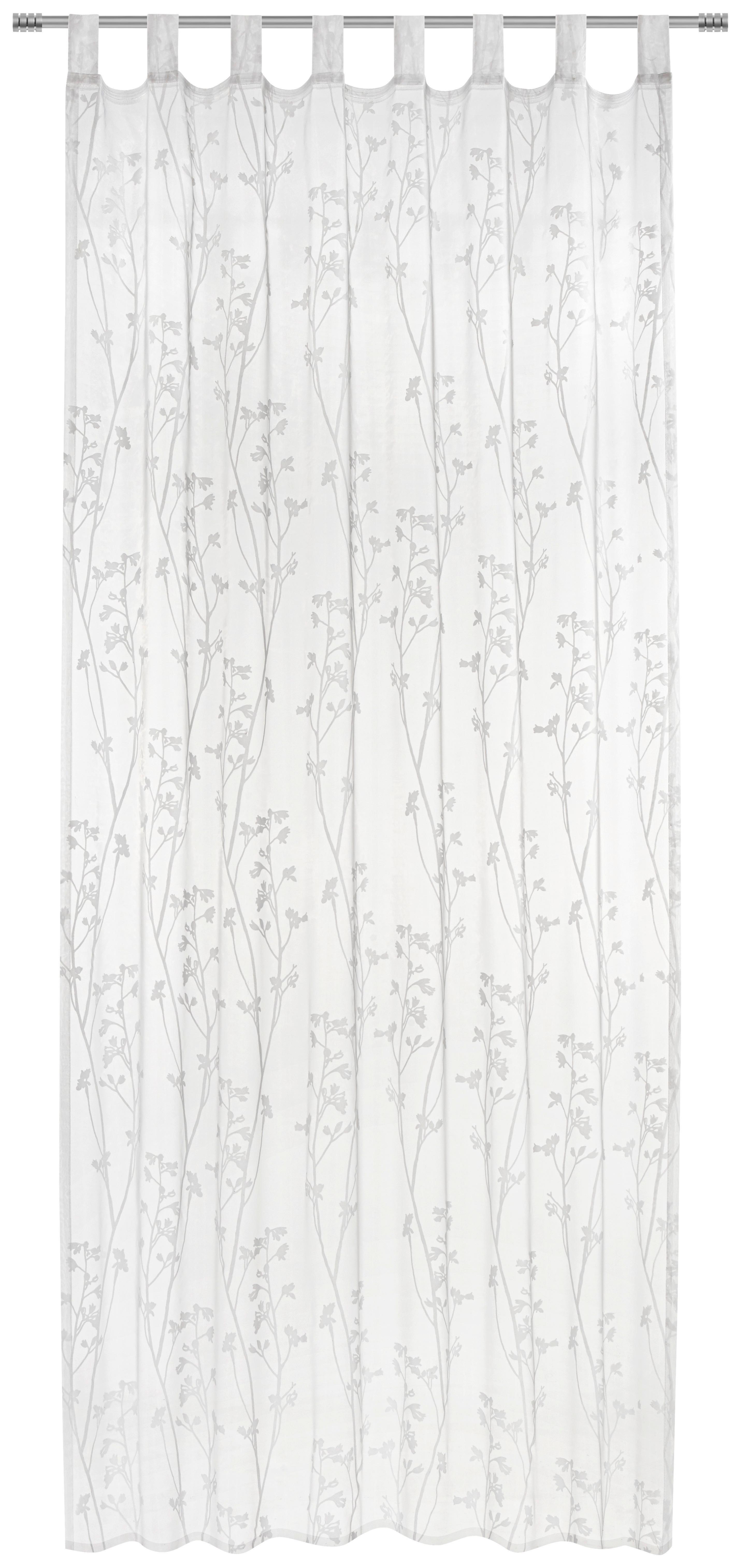 ZASŁONA NA SZELKACH FLORENCE - biały, Trend, tkanina (140/245cm) - Boxxx