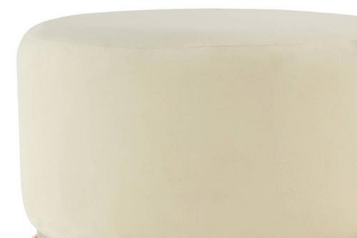 HOCKER Hocker in Champagnerfarben - Champagner/Goldfarben, Basics, Holzwerkstoff/Textil (41/44,5/41cm) - Kayoom