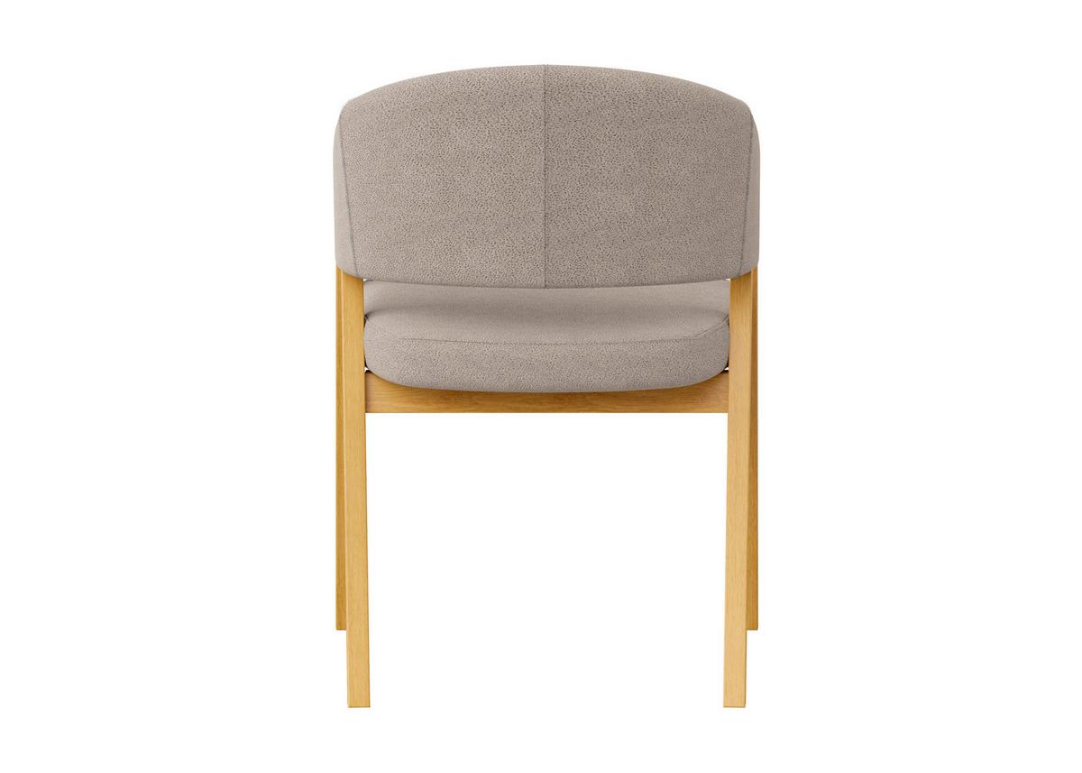 KRZESŁO Z PODŁOKIETNIKAMI MOLINO - jasnoszary, Konventionell, tkanina/drewno (59/81/60cm) - Carryhome