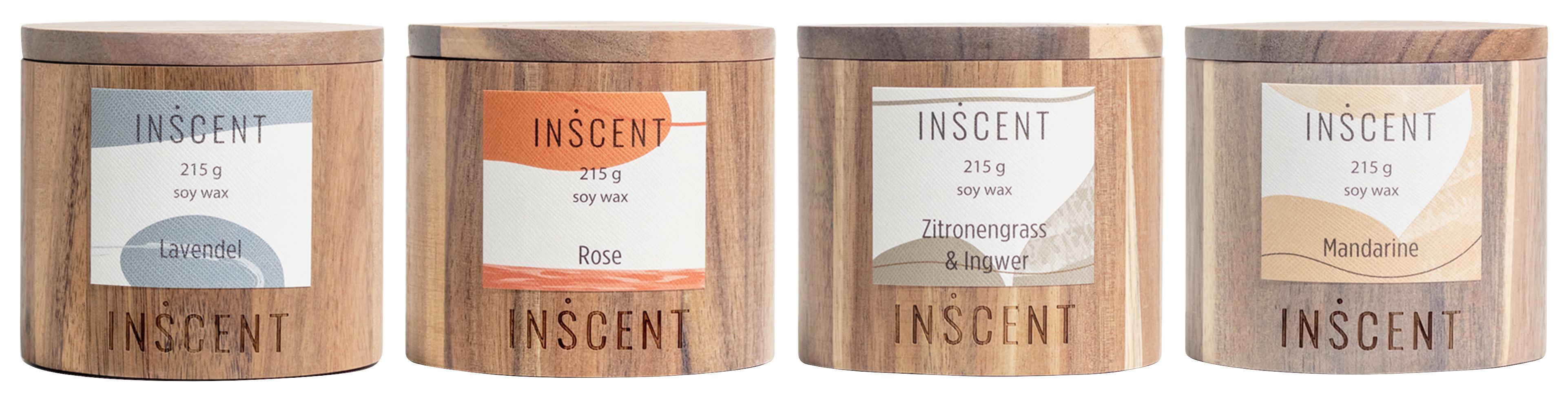 Duftkerze Zoe diverse Düfte - Champagner/Pastellblau, MODERN (9.5/9.5cm) - Mömax