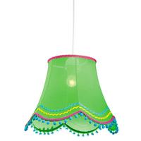 Viseća Svjetiljka Arlekin - svijetlo zelena, Trend, tekstil/plastika (35/35/90cm)