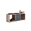 Standregal Nizza Typ 12 Eichefarben - Silberfarben/Sonoma Eiche, MODERN, Holzwerkstoff/Kunststoff (37,5/108,5/33cm) - MID.YOU