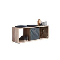 Standregal Nizza Typ 12 Eichefarben - Silberfarben/Sonoma Eiche, MODERN, Holzwerkstoff/Kunststoff (37,5/108,5/33cm) - MID.YOU