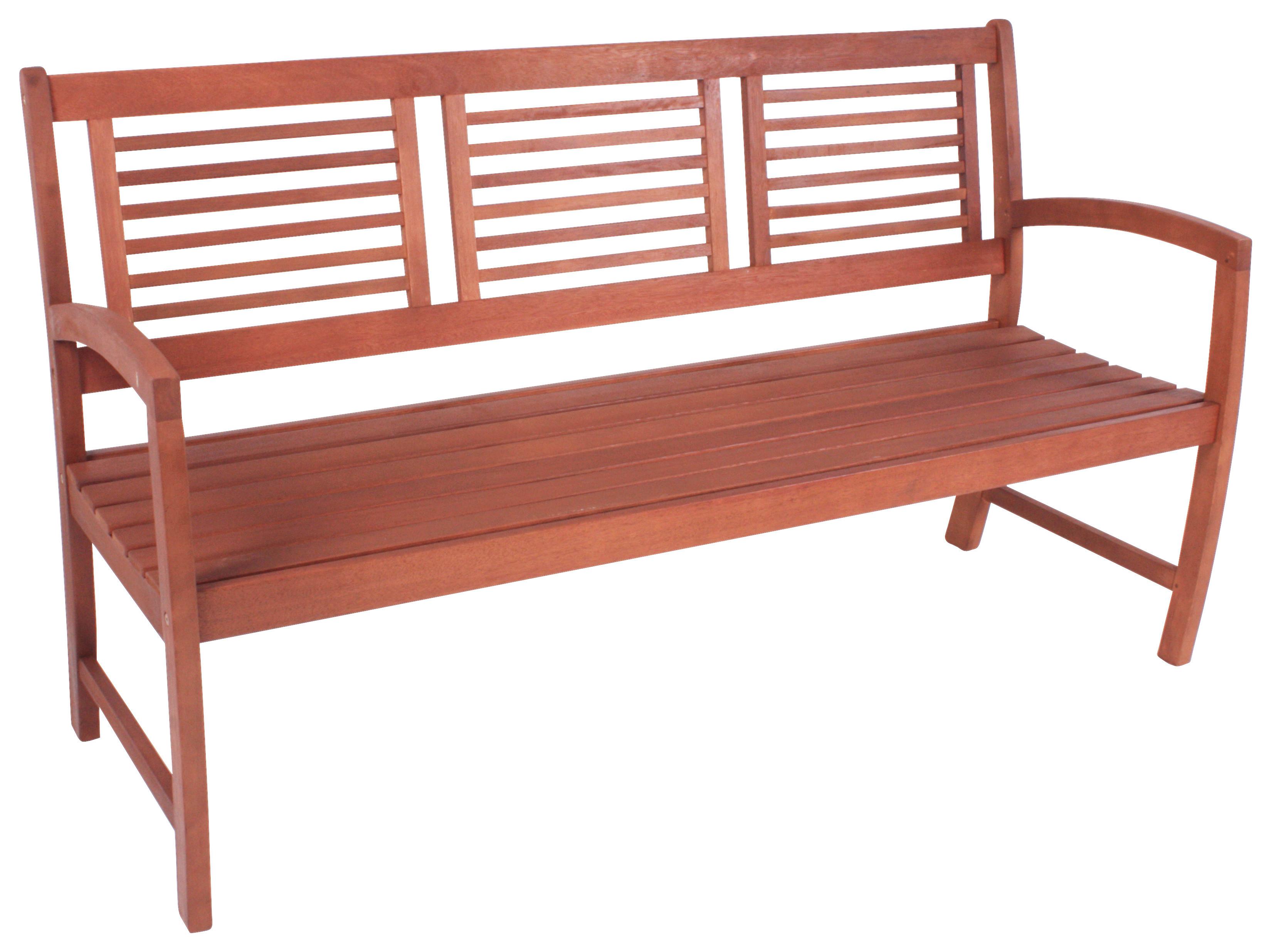 Gartenbank Madison Holz ca. 156x90x56 cm - Naturfarben, Basics, Holz (156/90/56cm) - Gardenson